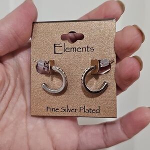 Silver Plated Hoop Earrings